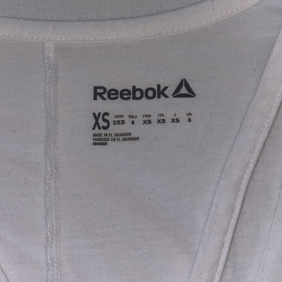 REEBOK White Long Sleeve Shirt. Size XS - Picture 3 of 6